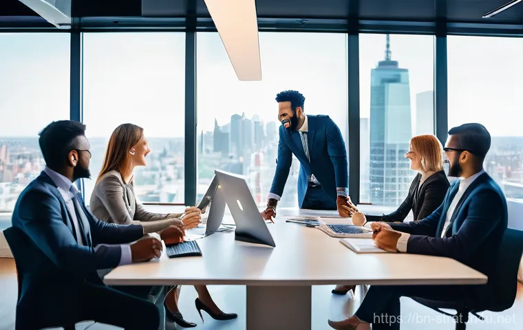 전략경영 인재 관리 전략 - Image Prompt 1: The Engaged and Thriving Workplace** 전략경영 인재 관리 전략 - Image Prompt 1: The Engaged and Thriving Workplace**